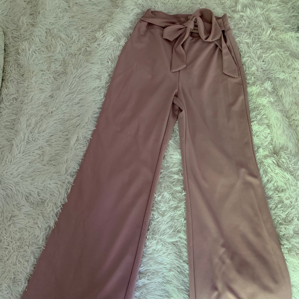 Mauve bell bottom pants